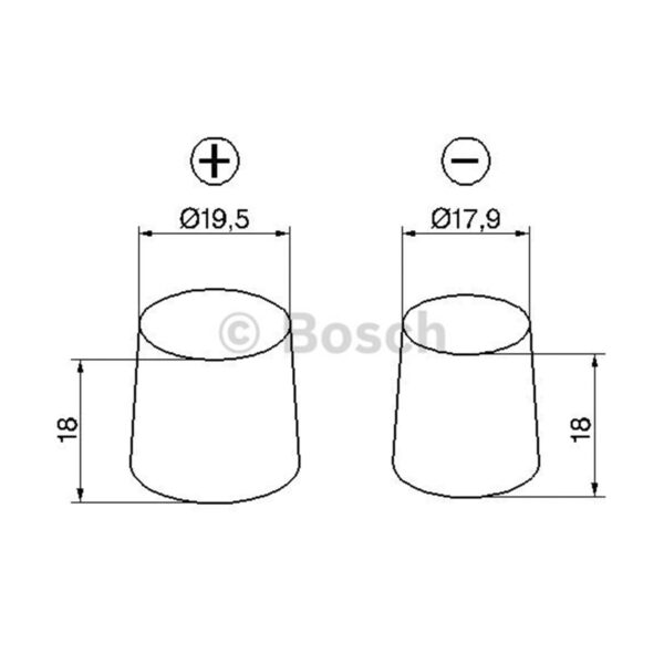 Rafgeymir Bosch 12V 44Ah / 420A Blue - Image 3