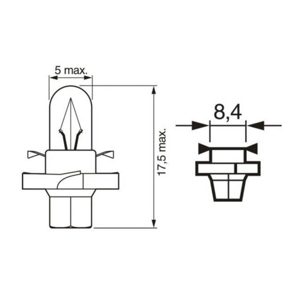 Alternative view of Pera 1,12W 12V Pure Light Orange