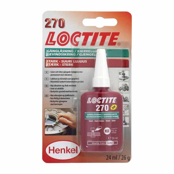 Loctite 270, sterkt gengjulím