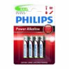 Philips Alkaline AAA LR03 rafhlöður 4 stk