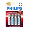Philips Alkaline AA LR6 rafhlöður 4 stk