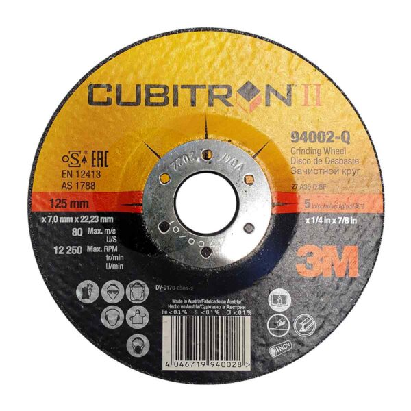 3M Cubitron II 125mm x 7mm slípiskífa