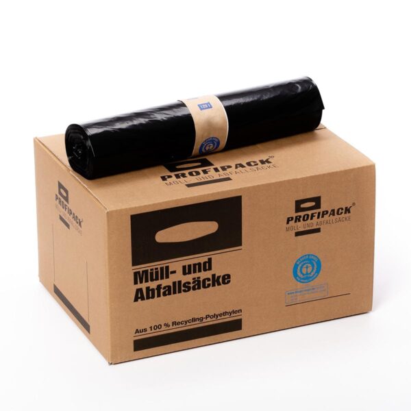 Plastpoki til flokkunar 59x115cm svartur