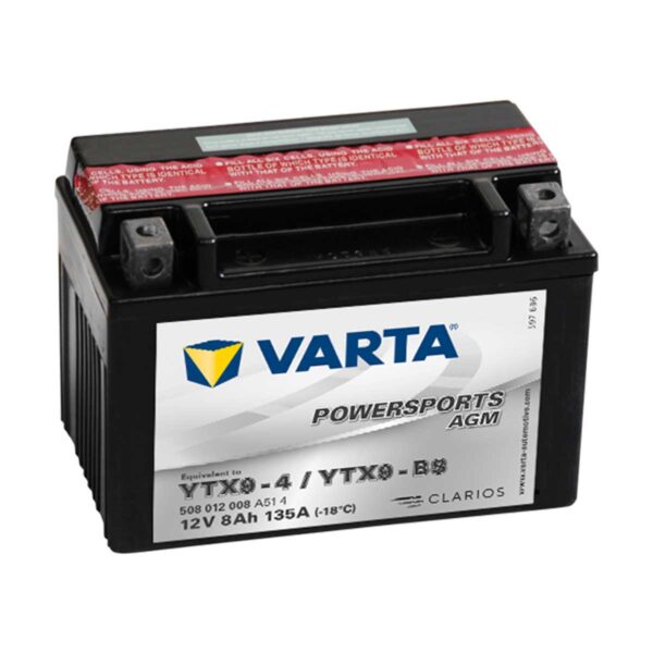Varta Powersports AGM rafgeymir YTX9-BS (YTX9-4)