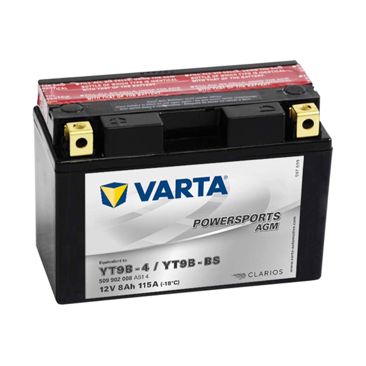 Varta Powersports AGM rafgeymir YT9B-BS (YT9B-4)