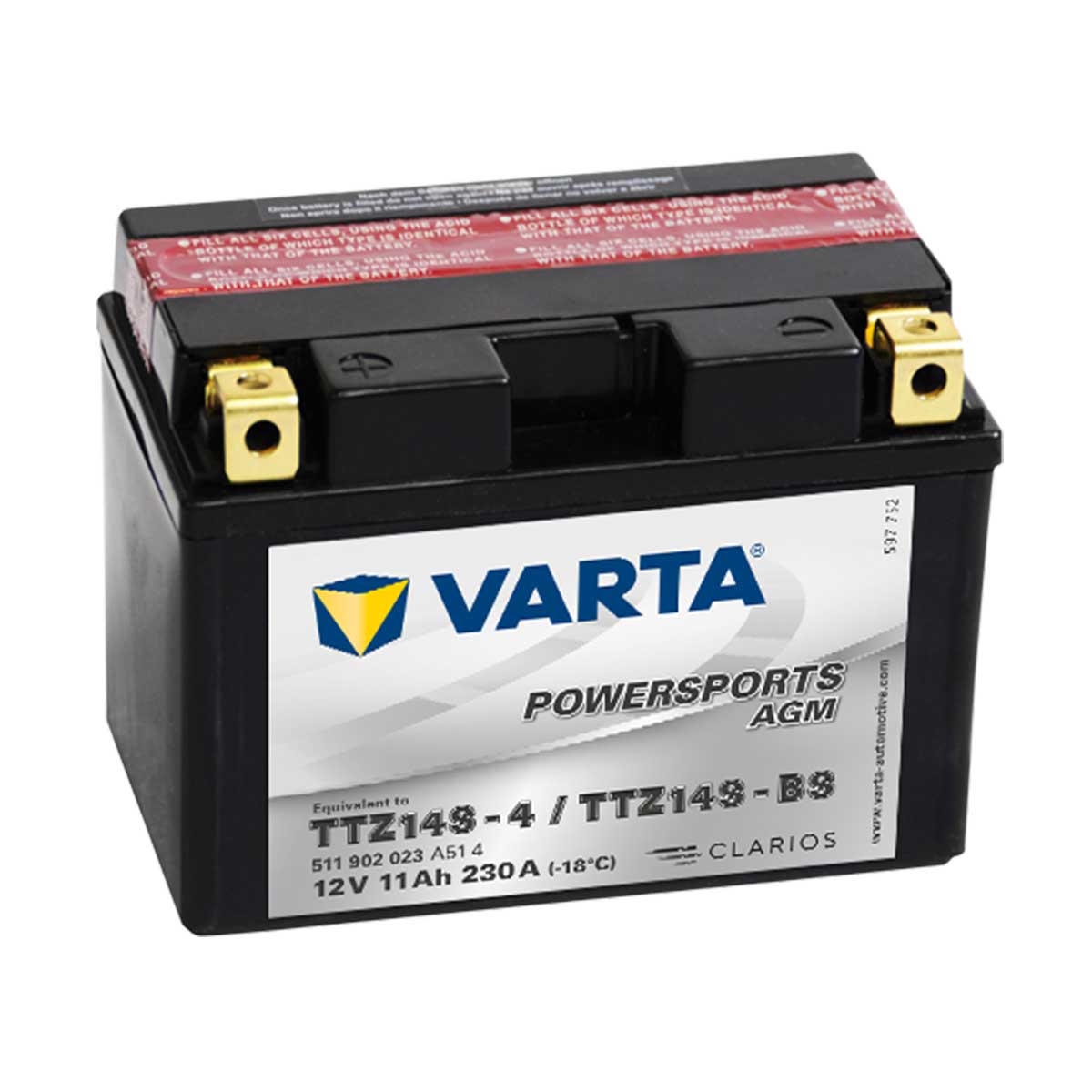 Varta Powersports AGM rafgeymir TTZ14S-BS (TTZ14S-4)