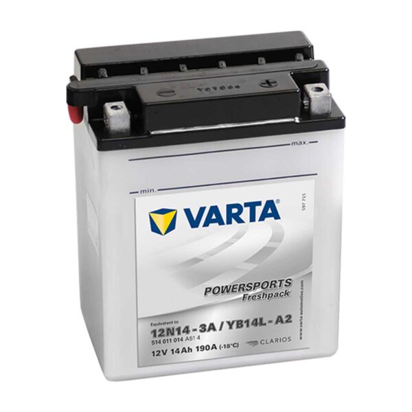 Varta Powersports AGM rafgeymir YB14L-A2 (12N14-3A)
