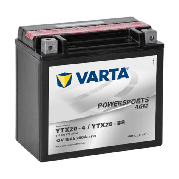 Varta Powersports AGM rafgeymir YTX20-BS (YTX20-4)