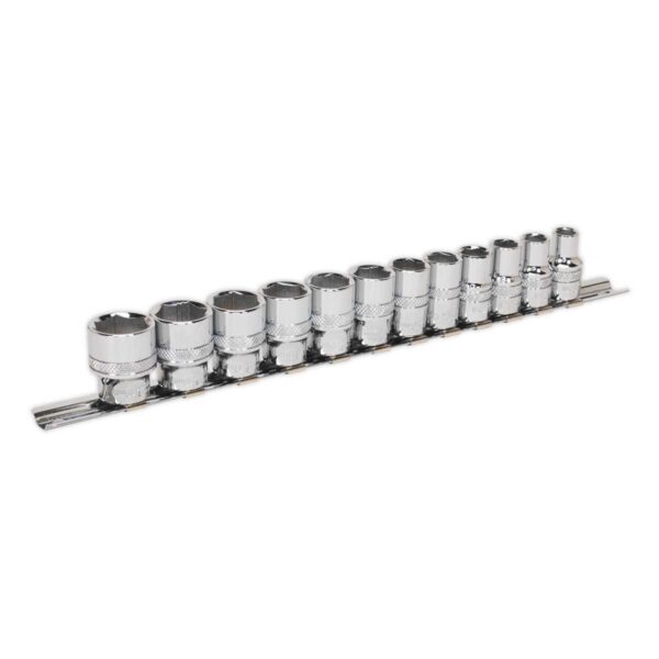 Toppasett Lock-On 3/8" 12 stk.