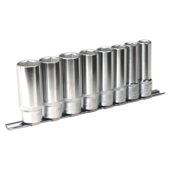 Toppasett 1/2" 8 stk. í tommumáli