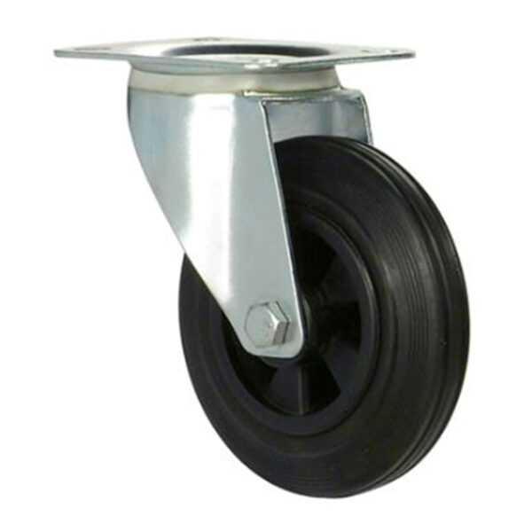Snúningshjól 200mm 205 kg svart