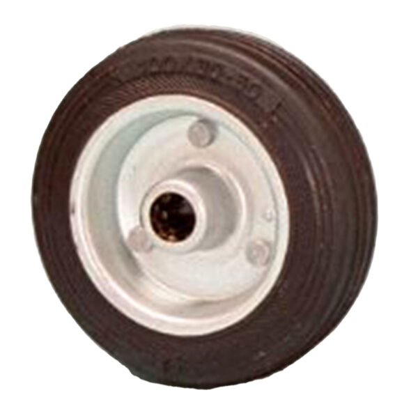 Stakt hjól 125mm 100 kg svart ál