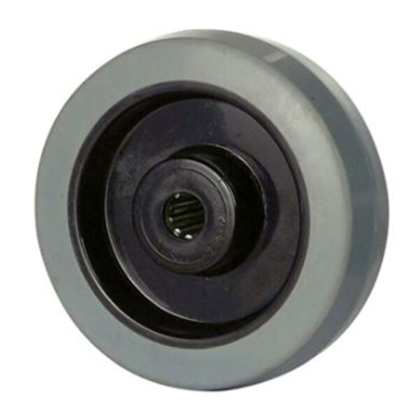 Stakt hjól 125mm 200 kg grátt