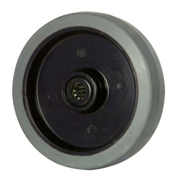 Stakt hjól 160mm 300 kg grátt