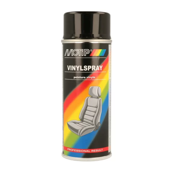 Motip vínil og leðurlakk sprey - Svartur