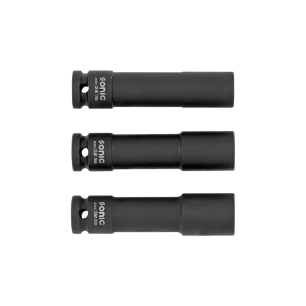 Toppasett hertir langir 1/2" 17,19,21mm