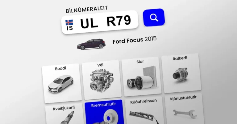 Bílavarahlutir - Varahlutaleit