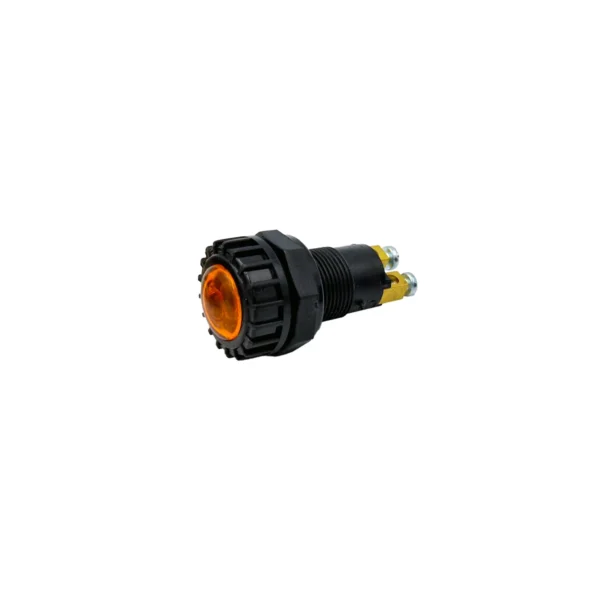 Gaumljós gult 12V gatmál Ø: 17 mm