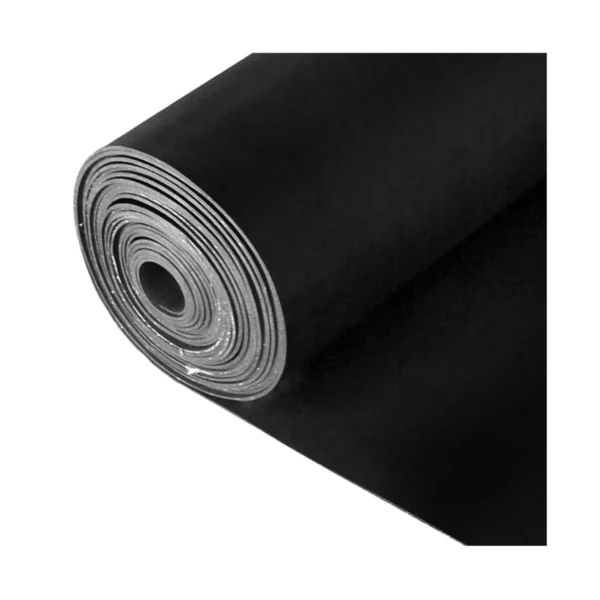 Gúmmí  4mm með striga 10 metrar