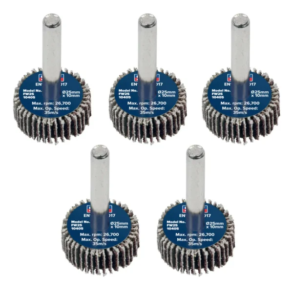 Slípihjól 25 x10 með 6 mm skafti