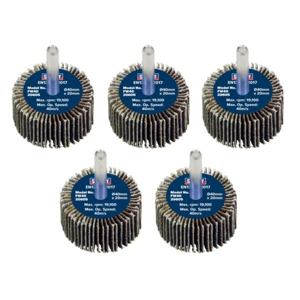 Slípihjól 40 x 20 með 6 mm skafti