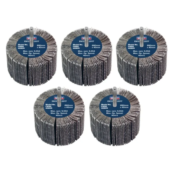 Slípihjól 80 x 40 með 6mm skafti
