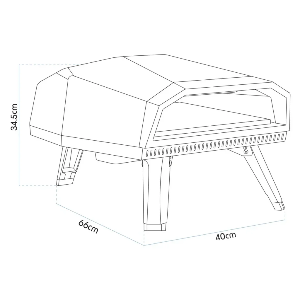 Dellonda DG257 - Pizzaofn 12" (gas) - 7