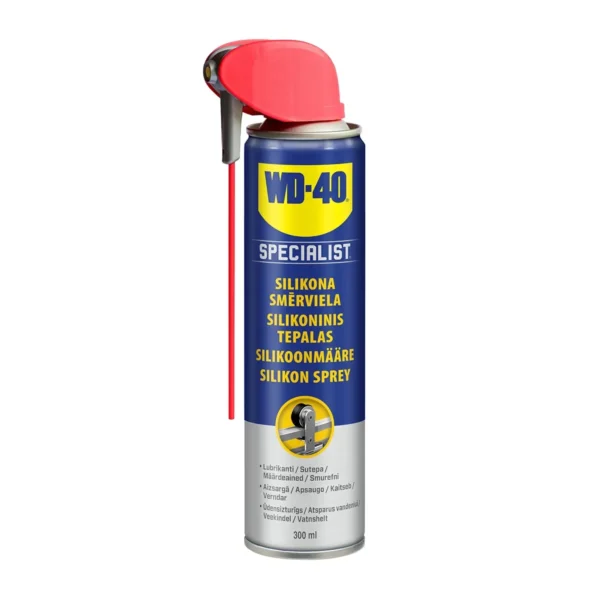 WD-40 sílikon smursprey með röri 300ml