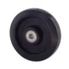 Ramström Typ 33 stakt hjól, 160 mm. Svart teygjanlegt gúmmí.