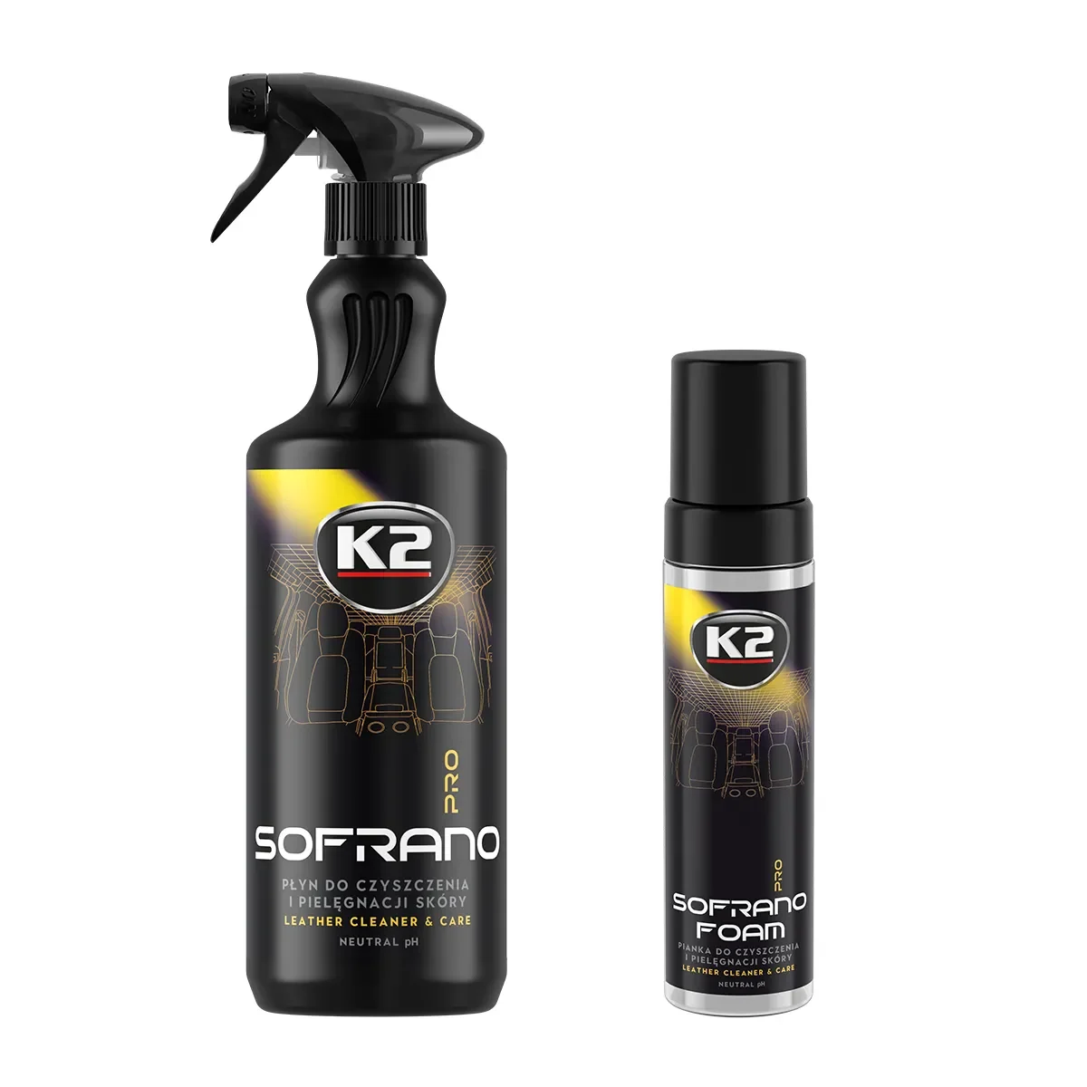 Leðurhreinsir og vörn K2 Sofrano PRO