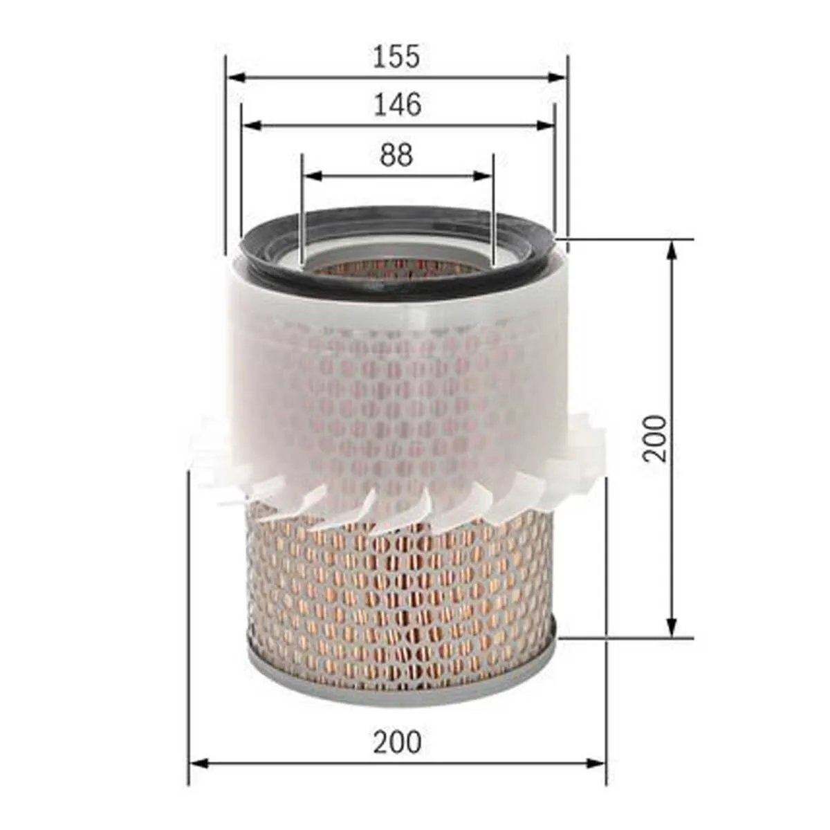 Loftsía - Bosch Air Filter S 9186, viðbótarmynd 2