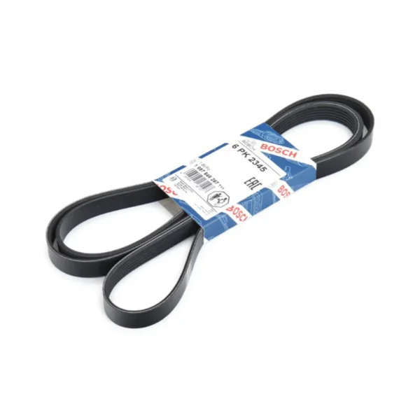 Bosch Viftureim 6PK2345 í umbúðum á hvítum bakgrunni