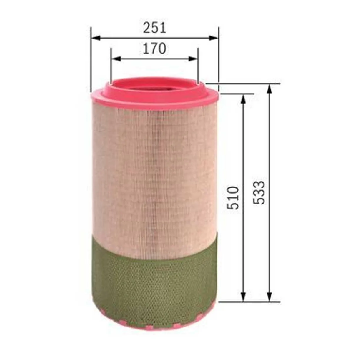 Loftsía - Bosch Air Filter S 0327, viðbótarmynd 2