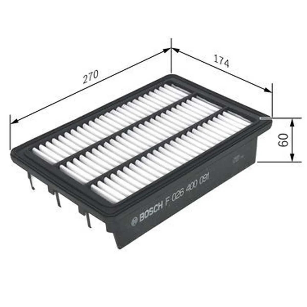 Loftsía - Bosch Air Filter S 0091, viðbótarmynd 2