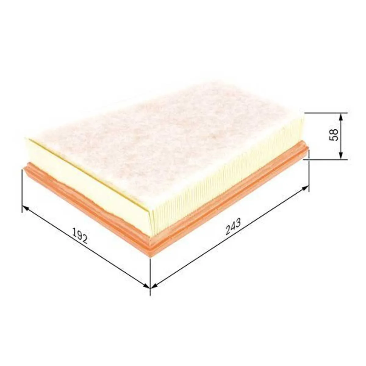 Loftsía - Bosch Air Filter S 0250, viðbótarmynd 2