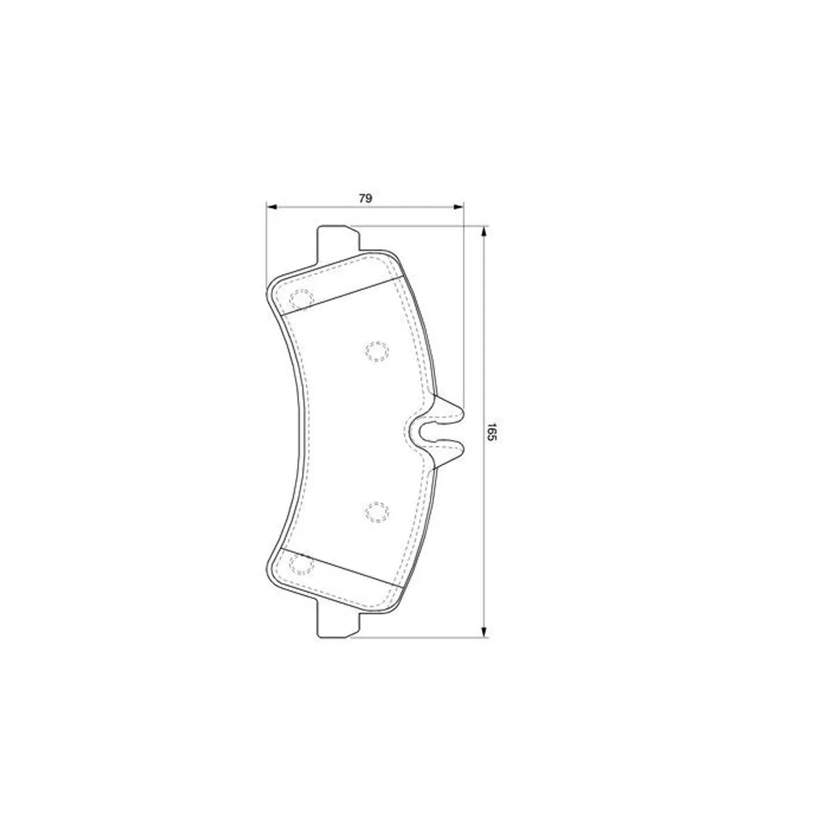 BOSCH Bremsuklossasett aftan, BP1032