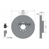 TEXTAR Bremsudiskur framan Land Rover, 92307605