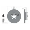 TEXTAR Bremsudiskur framan 320mm, 92332803