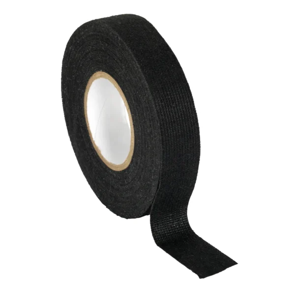 Svart Sealey flísteip fyrir raflagnir, 19 mm x 15 m