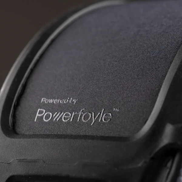 Nærmynd af Powerfoyle ljóssellu á höfuðspöng 3M PELTOR WS Alert XPV.