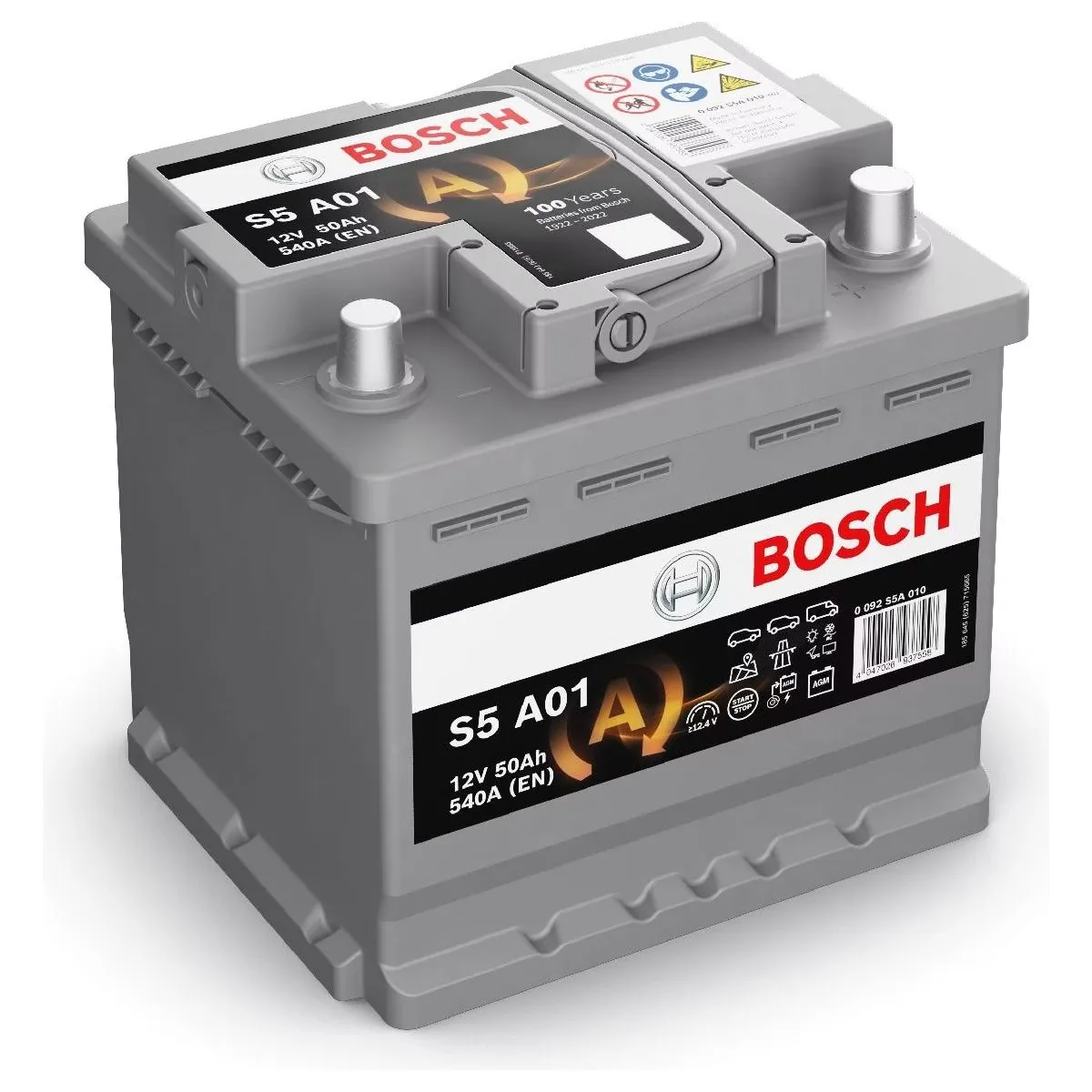 Rafgeymir Bosch AGM 12V 50Ah 540A - Image 2