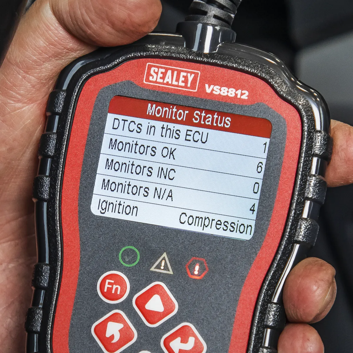 Sealey VS8812 EOBD/OBDII bilanagreiningartæki fyrir samhæfða bíla.