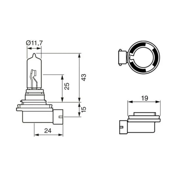 Bosch H9 12 V 65 W PGJ19-5