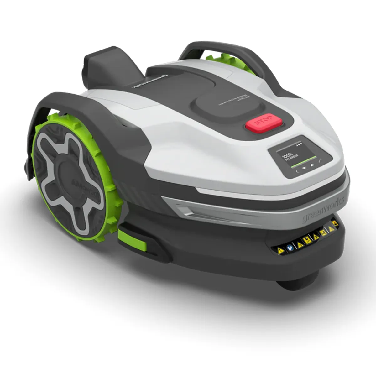 Greenworks AiMowbot C6 sláttuvélmenni – séð aftan frá með stjórnborði