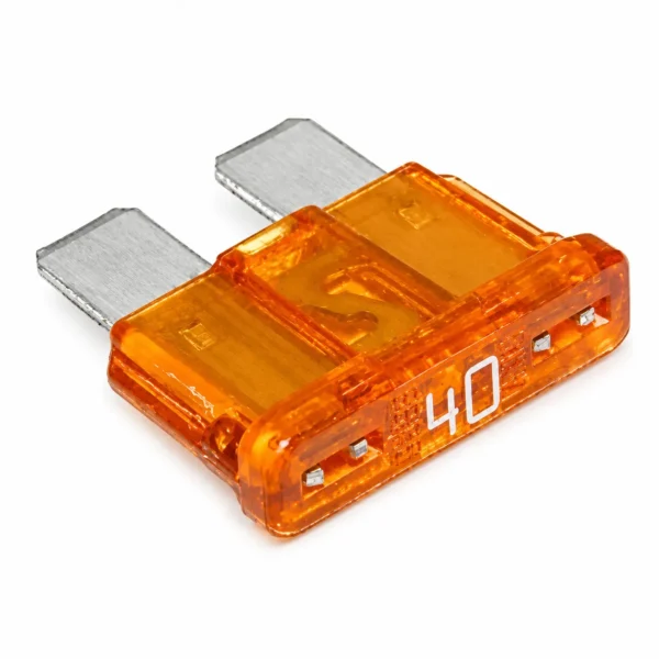 Appelsínugult Flösser 40 A spaðaöryggi, 19 mm
