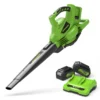 Greenworks 48V laufsuga og blásari – með rafhlöðum og hleðslutæki