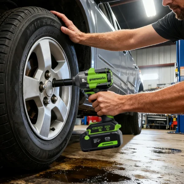 Greenworks 24V herslulykill 500 Nm – við hjólaskipti á bíl