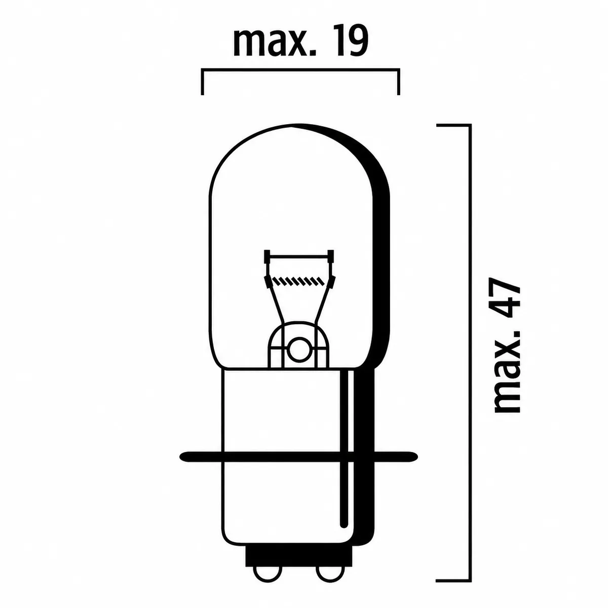 Flösser 25/25W 12V P15d-25-1 bílapera