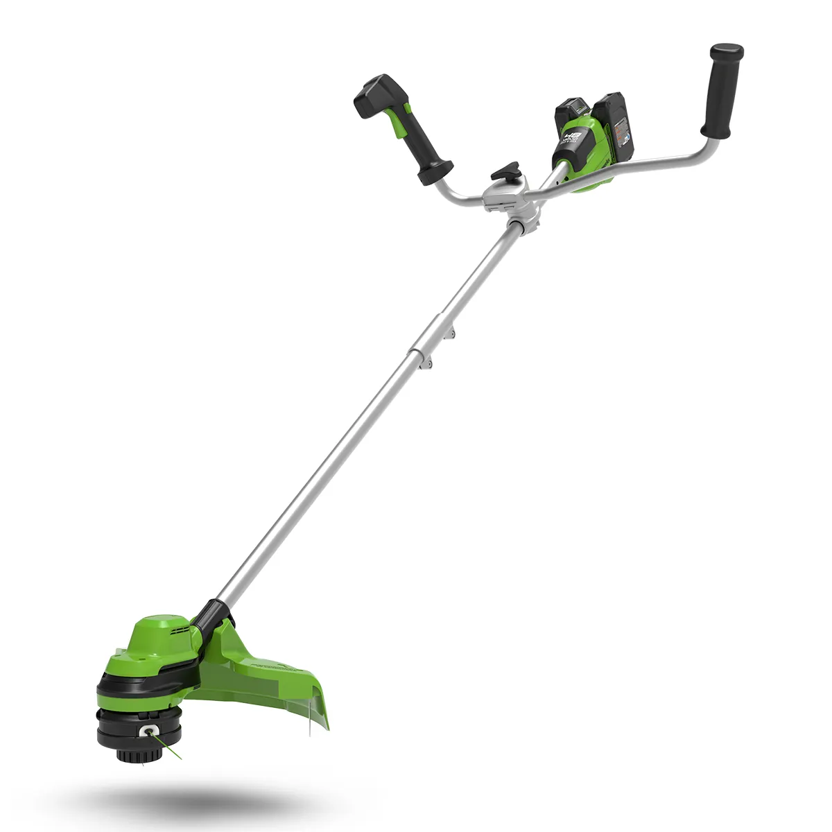 Greenworks 48V sláttuorf 38 cm – með hjólastýri og hlíf yfir sláttuhaus