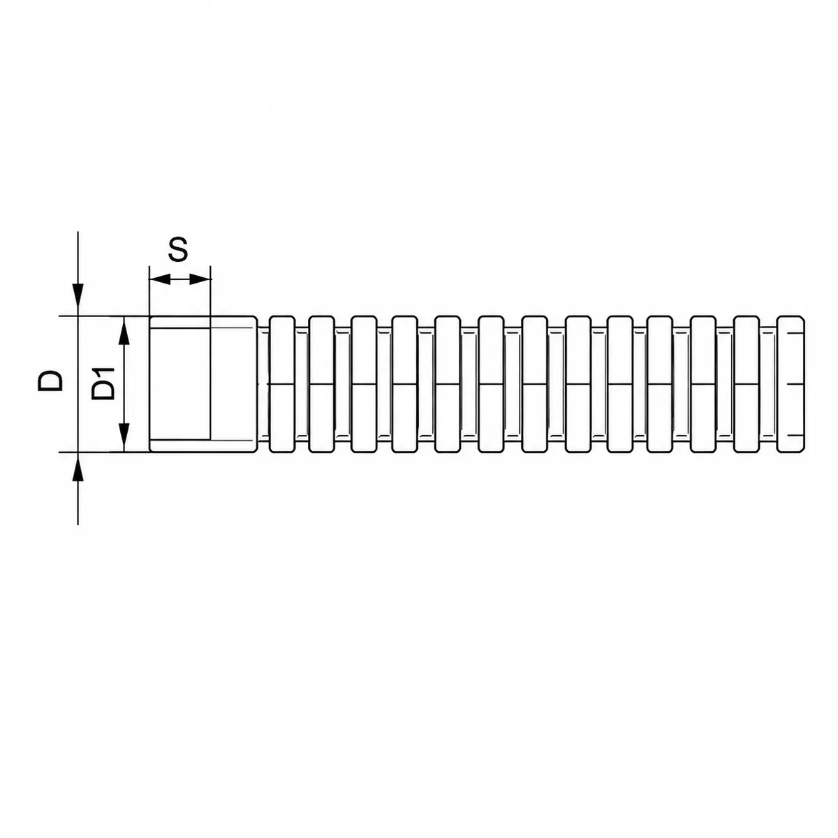 Hlífðarbarki sveigjanlegur Ø:8,4mm - 1m - Image 2